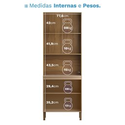Paneleiro 4 Portas com Puxador Embutido Art - 5