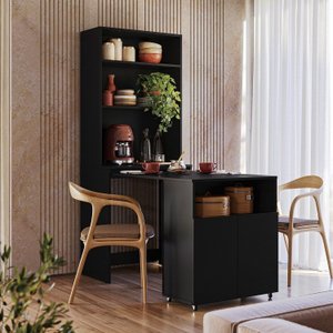 Armário de Escritório com Mesa Embutida Duo