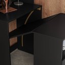 Ver imagem 5 de Armário com Escrivaninha Retrátil 69,4cm Duo Preto