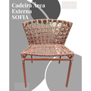 Ver imagem 2 de Cadeira Area Estonada Externa Sofia Marron