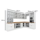 Ver imagem 3 de Cozinha 14 Peças (4 Armários + 2 Paneleiros + 4 Balcões + 4 Complementos) C5p58 Branco
