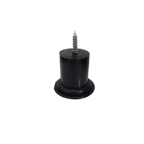 Kit Pés para Sofá e Moveis em Geral com 4 Unidades Preto com Altura de 50 Mm X 60 Mm