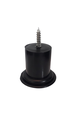 Ver imagem 1 de Kit Pés para Sofá e Moveis em Geral com 4 Unidades Preto com Altura de 50 Mm X 60 Mm