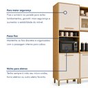 Ver imagem 6 de Cozinha Completa Modulada 5 Peças 10 Portas 2 Gavetas Salvador Bege/Cinamomo/Off White