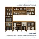 Ver mais imagens de Cozinha Completa Modulada 5 Peças 10 Portas 2 Gavetas Salvador Bege/Cinamomo/Off White