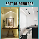 Ver imagem 4 de Spot Plafon Sobrepor de Teto Direcionável Quadrado Lâmpada Ar 111 - 3500/1 - Marrom Texturizado