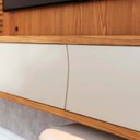 Ver imagem 6 de Painel para Tv até 65 Polegadas 155cmx179cm com Led Detalhe Ripado 2 Portas Egeu