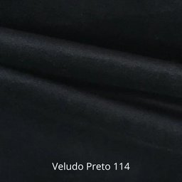 Kit 2 Poltrona Fortaleza Veludo Preto Base em Metal Preto - 14