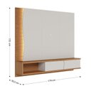 Ver imagem 4 de Painel Ripado para TV até 65 Polegadas com LED 179CMX155CM Detalhe 2 Portas Egeu Branco
