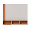 Ver imagem 2 de Painel para Tv até 65 Polegadas 155cmx179cm com Led Detalhe Ripado 2 Portas Egeu