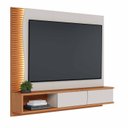 Ver imagem 7 de Painel para Tv até 65 Polegadas 155cmx179cm com Led Detalhe Ripado 2 Portas Egeu