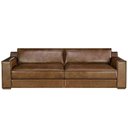 Ver imagem 3 de Sofá Wilky 3 Lugares Fixo Couro Marrom 260cm - 69792
