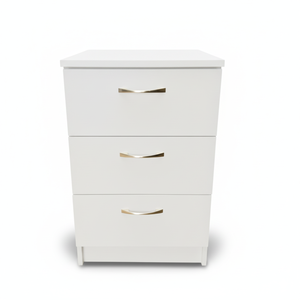 Gaveteiro 3 Gavetas Mdf com 1 Compartimento Secreto, Gaveta Secreta, Branco