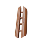 Ver imagem 3 de 1 Puxador de Porta Sanfonada + 1 Trinco Bcf Imbuia