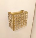 Ver imagem 3 de Arandela Moderna Dourada Cristal Âmbar + 2 Lâmpada Led G9