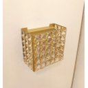 Ver imagem 3 de Arandela Moderna Dourada Cristal Âmbar + 2 Lâmpada Led G9