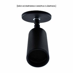 Mini Spot Usinado Preto S/ Canopla P/ Gu10 Mr11 Technoline St3164 - 7