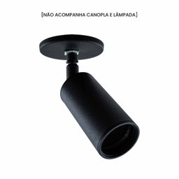 Mini Spot Usinado Preto S/ Canopla P/ Gu10 Mr11 Technoline St3164 - 5