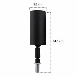 Mini Spot Usinado Preto S/ Canopla P/ Gu10 Mr11 Technoline St3164 - 2