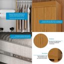 Ver imagem 3 de Guarda Roupa Solteiro 4 Portas 2 Gavetas Maya Acp Móveis Cinamomo