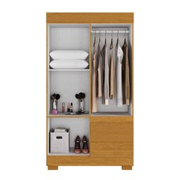 Guarda Roupa Solteiro 4 Portas 2 Gavetas Maya Acp Móveis Cinamomo - 4