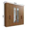 Ver imagem 4 de Guarda-roupa Casal 6 Portas Bélgica com Espelho