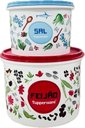 Ver imagem 1 de Tupperware Kit 2 Peças Porta Feijão e Sal Floral