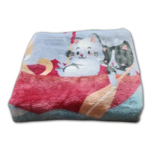 Cobertor Infantil 0,90X1,10 Raschel Plus Jolitex Super Macio Gatinhas