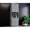 Ver imagem 1 de Módulo Cozinha Henn Americana Paneleiro 2 Portas e 2 Gavetas (1 Forno) 71.5cm Cinza