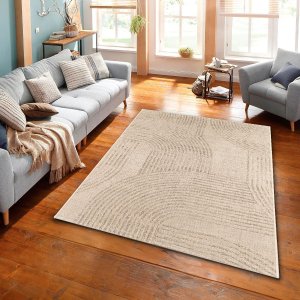 Tapete Sala Quarto Econature 2,00x2,50 Roat Bege Marrom