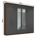 Ver imagem 4 de Guarda-roupa Casal 6 Portas Bélgica com Espelho