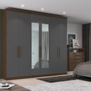 Ver imagem 1 de Guarda-roupa Casal 6 Portas Bélgica com Espelho
