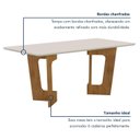 Ver imagem 7 de Mesa de Jantar 6 Lugares Retangular 160cm Tampo Vidro/MDF de 2,5cm Liz