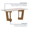 Mesa de Jantar 6 Lugares Retangular 180cm Tampo Vidro/MDF de 2,5cm Liz - 7