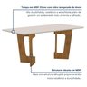 Mesa de Jantar 6 Lugares Retangular 180cm Tampo Vidro/MDF de 2,5cm Liz - 9