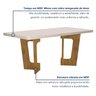 Mesa de Jantar 6 Lugares Retangular 180cm Tampo Vidro/MDF de 4cm Liz - 2
