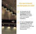 Ver imagem 6 de Kit 10 Balizador Led 3w Embutir Quadrado Parede Bco Quente - Preto - Preto