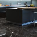 Ver imagem 2 de Porcelanato Nero Reale Polido 84x84 Retificado E3 (caixa Com 2,12m) Elizabeth