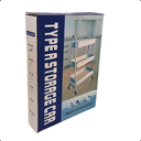 Ver imagem 7 de Carrinho Organizador Multiuso 3 Prateleiras Metal Rodinhas