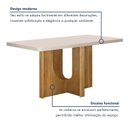 Ver imagem 6 de Mesa de Jantar 6 Lugares Retangular 160cm Tampo Vidro/MDF de 4cm Dora Bege/Cinamomo/Off White