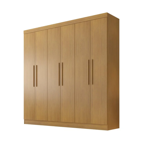 Guarda Roupa Casal 6 Portas 4 Gavetas Belem S/esp e S/pes Valverde Moveis Cinamomo