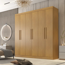 Ver imagem 4 de Guarda Roupa Casal 6 Portas 4 Gavetas Belem S/esp e S/pes Valverde Moveis Cinamomo
