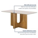 Ver mais imagens de Mesa de Jantar 4 Lugares Retangular 120cm Tampo Vidro/MDF de 2,5cm Dora