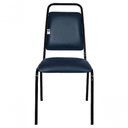 Ver imagem 2 de Cadeira Empilhável para Hotelaria Linha Hotel Fremont Azul