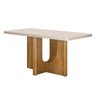 Mesa de Jantar 4 Lugares Retangular 120cm Tampo Vidro/MDF de de 4cm Dora - 1