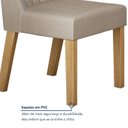 Ver mais imagens de Kit de 2 Cadeiras para Sala de Jantar Luna Bege/Cinamomo/Veludo Palha