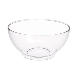 Tigela Grande Crippa Travessa Redonda 3,1l Transparente Servir Salada Sobremesa