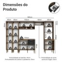 Ver imagem 7 de Cozinha Compacta Lille 9 Portas 2 Gavetas MDP 305cm Madesa