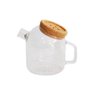 Jarra de Vidro Borrossilicato Tampa Cortiça 800ml - 1