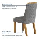 Ver imagem 6 de Kit de 2 Cadeiras Dora Cinza/Cinamomo/Linho Prata